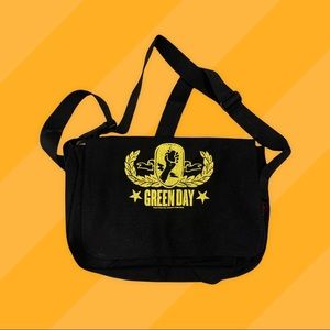 Green Day Vintage Cinder Block Army Messenger Bag Unisex Punk Y2K 90’s Rock Emo